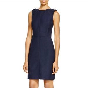 Tory Burch Lined Wool Blend Sleeveless Dress